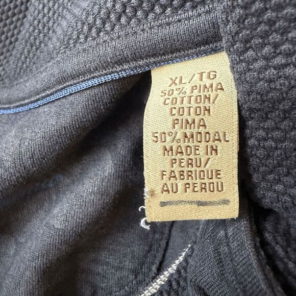 Tommy Bahama Men's 1/4 Zip Pullover Modal Blend Performance Sweater Gray Size XL - Picture 4 of 7